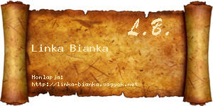 Linka Bianka névjegykártya